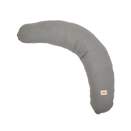 Pregnancy pillow Twins Muslin, grey