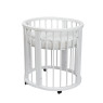 Кровать Twins Oval 9 в 1+дуги+матрас, white, белый