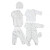 Set in maternity Twins interlock (6 elements) 56p, Print