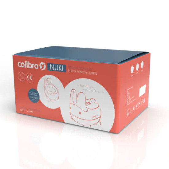 Детский горшок Colibro Nuki Cloud белый/серый