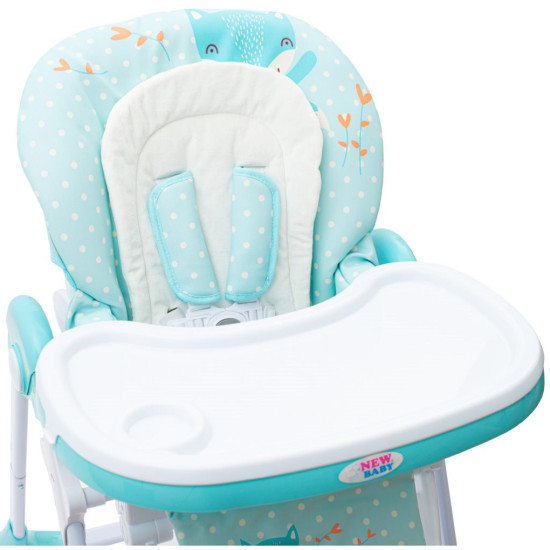 Детский стульчик для кормления Baby Mix Fox голубой