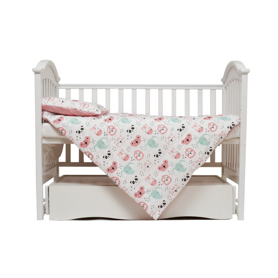 Changing bed 4 el Twins Zoo pink