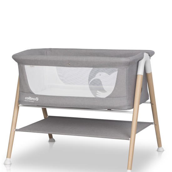 Bed Colibro Pino, Dove, grey