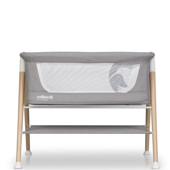 Bed Colibro Pino, Dove, grey