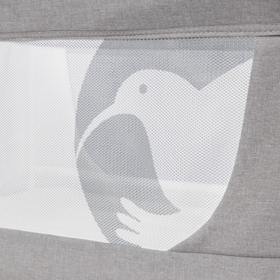 Bed Colibro Pino, Dove, grey