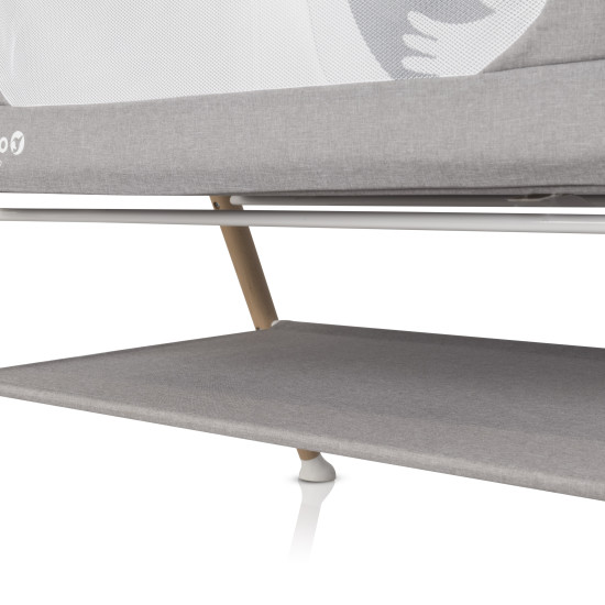 Bed Colibro Pino, Dove, grey