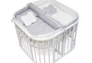 Постельный комплект для двойни 14 эл  Twins, Starlet grey, серый