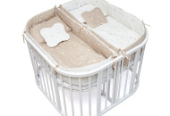 Постельный комплект для двойни 14 эл Twins, Starlet beige, бежевый