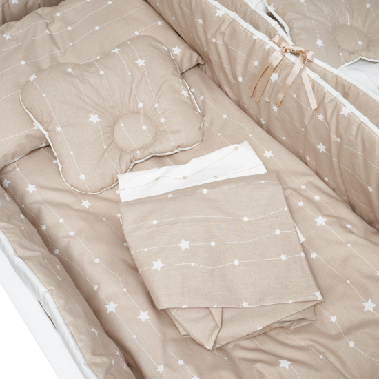 Постельный комплект для двойни 14 эл Twins, Starlet beige, бежевый