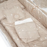 Постельный комплект для двойни 14 эл Twins, Starlet beige, бежевый