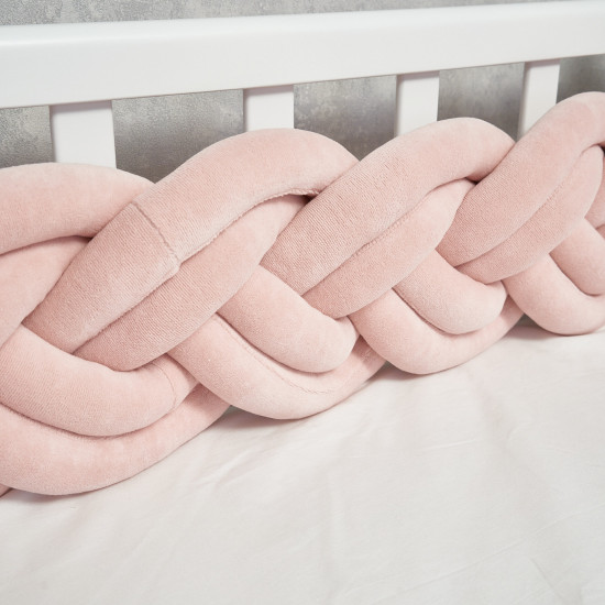 Bumper - pigtail Twins 3-strand double 260 cm powder