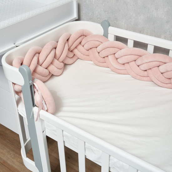 Bumper - pigtail Twins 3-strand double 260 cm powder
