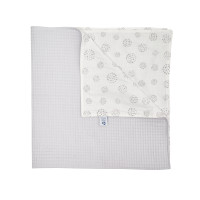 Детский плед Twins Waffle Summer 80x80 серый