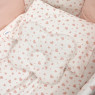 Постельный комплект для детской кровати 8 эл Twins Dolce Limited Сердечки коралловый