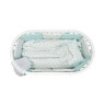 Постельный комплект для детской кровати 8 эл Twins Dolce Limited Сердечки мятный