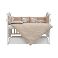 Bed set 7 el Twins Rabbit beige