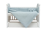 Twins Waffle 6-piece bedding set, mint
