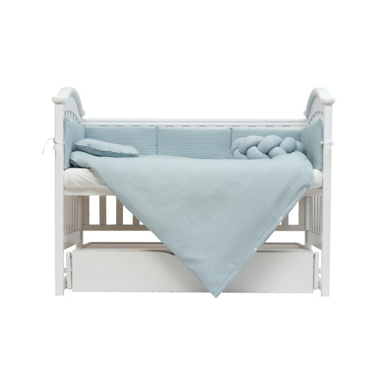 Постельный комплект 6 эл Twins Waffle, mint