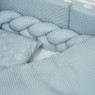 Twins Waffle 6-piece bedding set, mint