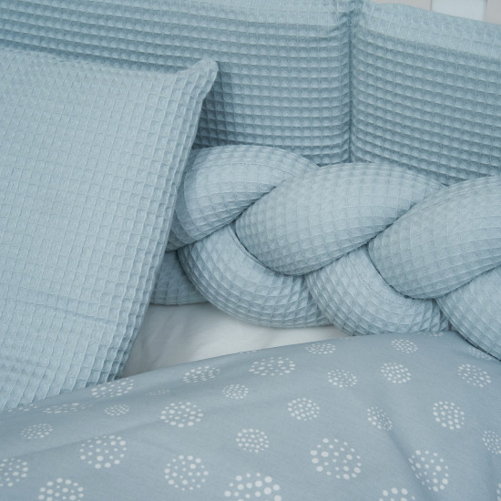 Twins Waffle 6-piece bedding set, mint