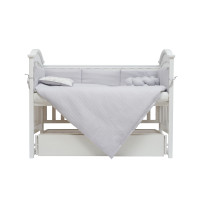 Постельный комплект 6 эл Twins Waffle, grey