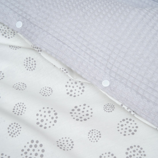 Постельный комплект 6 эл Twins Waffle, grey