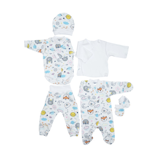 Набор в роддом Twins интерлок (6 эл) 52р, Cosmo
