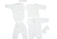 Набор в роддом Twins интерлок (6 эл) 52р, ecru