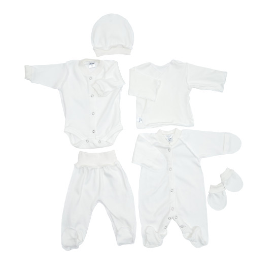 Set in maternity Twins interlock (6 el) 52, ecru