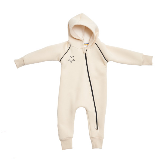 Romper Twins knitted insulated 74s ecru