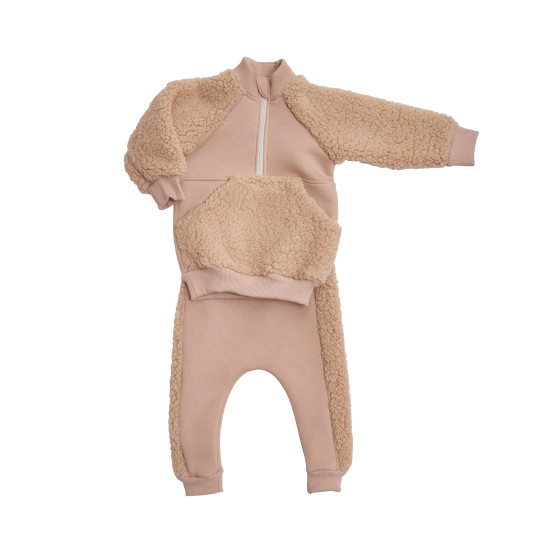 Детский костюм Twins трикотаж утепленный Teddy 80р бежевый
