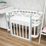 Bumper - pigtail Twins 3-strand 240 cm silver shine