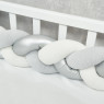 Bumper - pigtail Twins 3-strand 240 cm silver shine