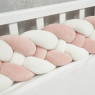 Bumper - pigtail Twins 4-strand 200 cm powder pink