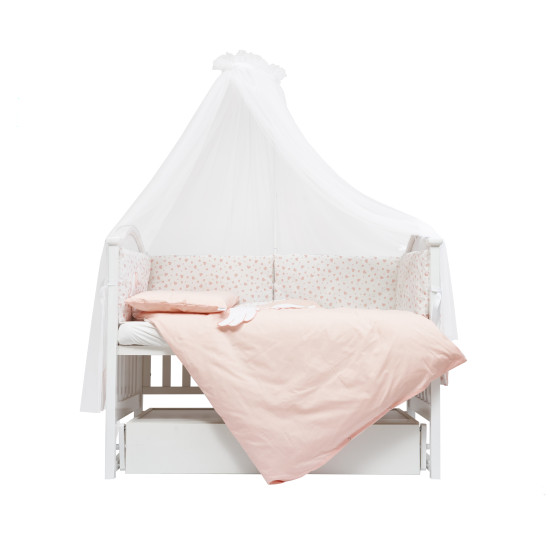 Постельный комплект для детской кровати 8 эл Twins Dolce Limited Ангел коралловый