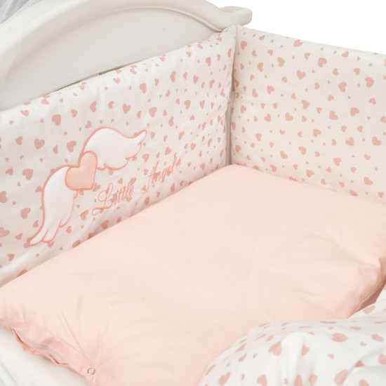 Постельный комплект для детской кровати 8 эл Twins Dolce Limited Ангел коралловый