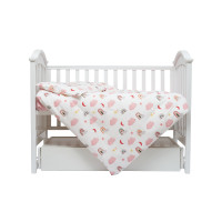 Сменная постель 3 эл Twins Comfort Soft (фланель) Радуги розовые
