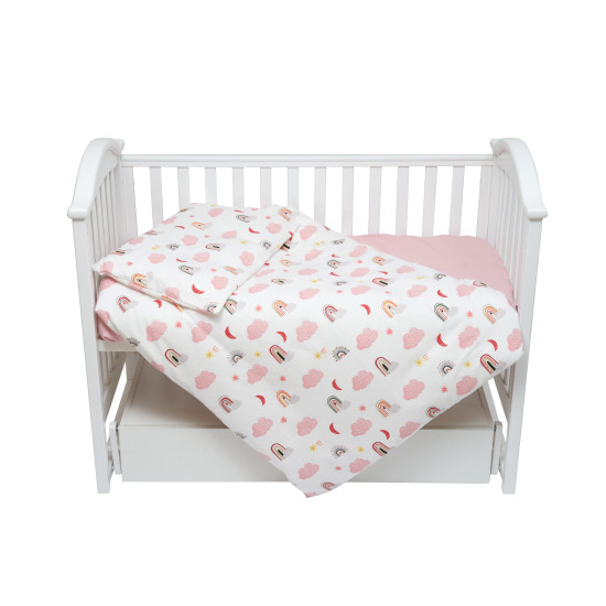 Сменная постель 3 эл Twins Comfort Soft (фланель) Радуги розовые