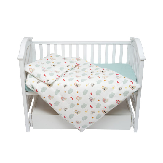 Сменная постель 3 эл Twins Comfort Soft (фланель), Радуги ментол