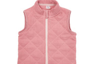 Children's vest Twins Muslin 80s pink