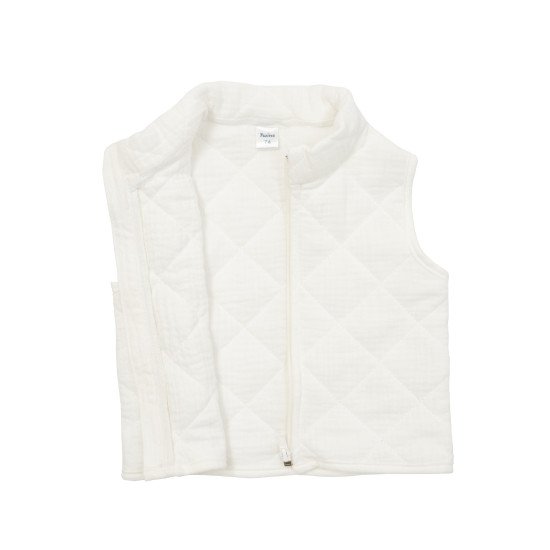 Children's vest Twins Muslin 80s white
