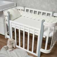 Бампер - косичка Twins 3-х прядная 120 см Ego экрю