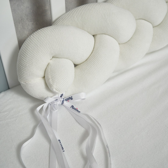Bumper - pigtail Twins 3 strand 120 cm Ego ecru