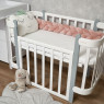Бампер - косичка Twins 3-х прядная 120 см Pastel пудра