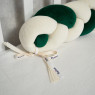Bumper - pigtail Twins 3 strand 120 cm green Emerald 