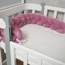 Bumper - pigtail Twins 3-strand 120 cm purpur pink smoke