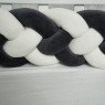 Bumper - braid Twins 4 strands 240 cm, graphite/ecru
