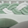 Bumper - pigtail Twins 3-strand double 260 cm white/menthol