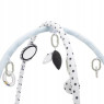 Коврик Baby Mix Месяцы серый 53100, white/grey