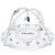 Коврик Baby Mix Месяцы серый 53100, white/grey